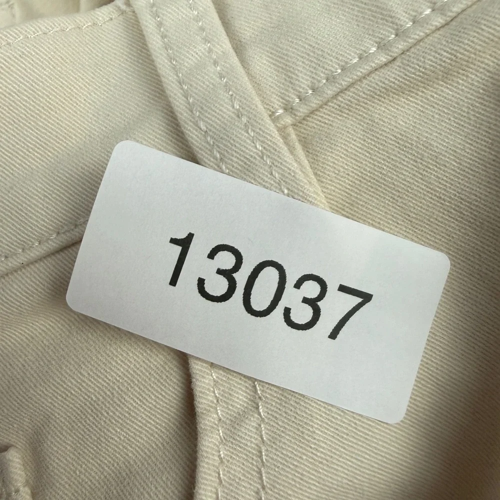 Huckberry Flint & Tinder 365 5-Pocket Pants Mens 38x34 Salt Cream Tapered Fit